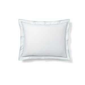 Lauren Ralph Lauren Spencer Sateen Border Sham, European - True Soft Teal NWT